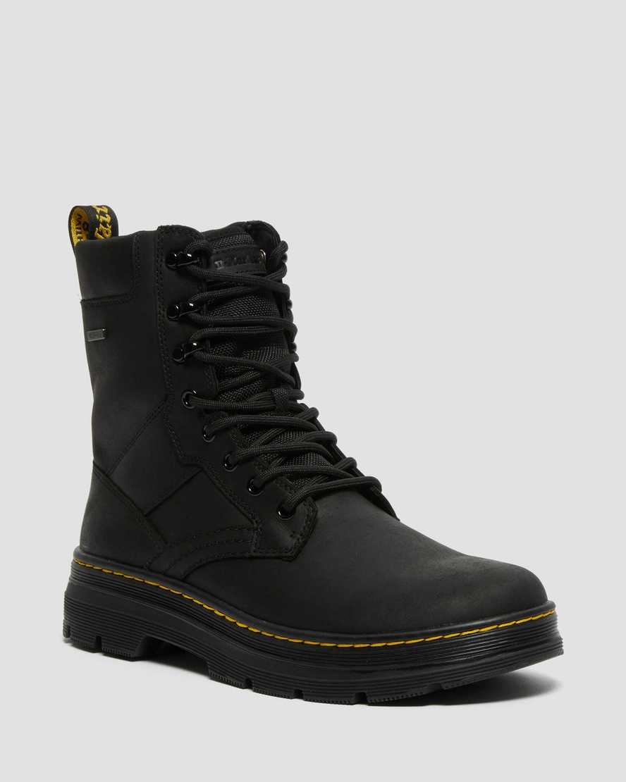 Dr. Martens Iowa Waterproof Poly Miesten Vapaa-ajan Nilkkurit - Mustat Nilkkurit [604-UDXJSE]